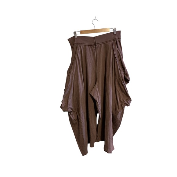 Free People Large Mauve Summer Slumbers Wide Leg Harem Pants Drop-crotch Slouchy - Picture 3 of 8